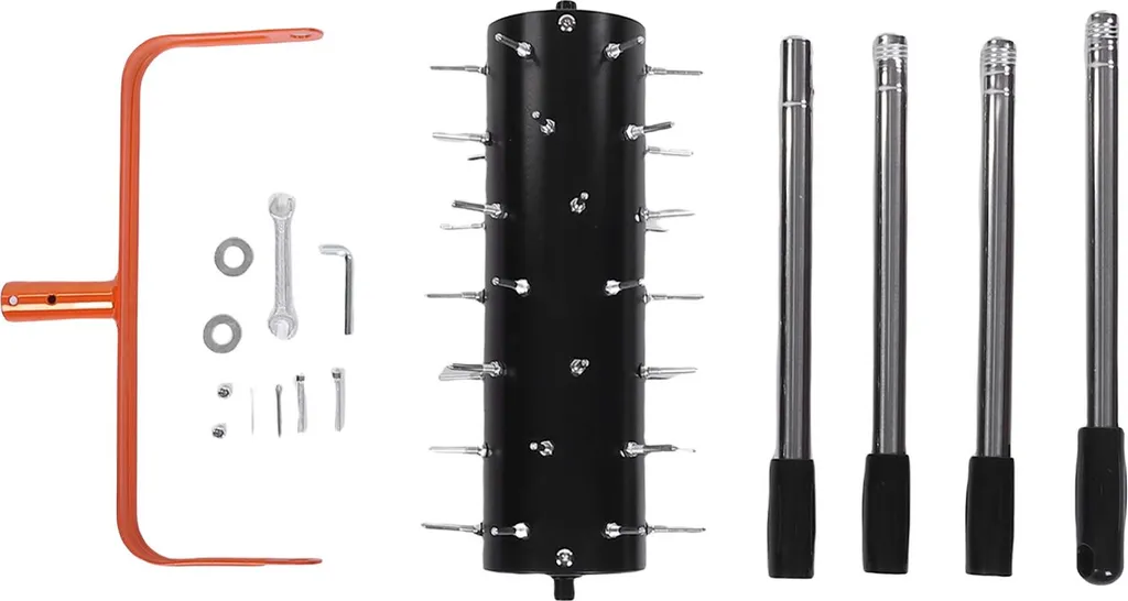 Scarificateur manuel rotatif pour jardinage avec 42 dents en acier