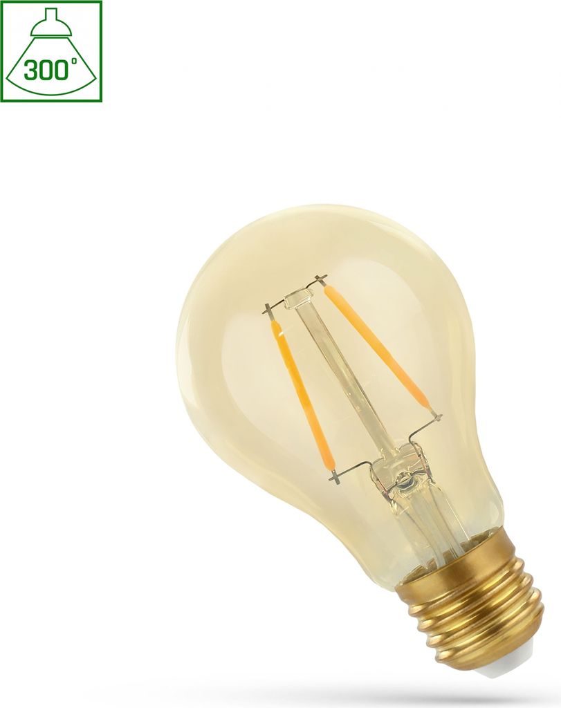 Spectrum LED E27 A60 RETROSHINE 4,9W Filament klar 490lm Produktbild 