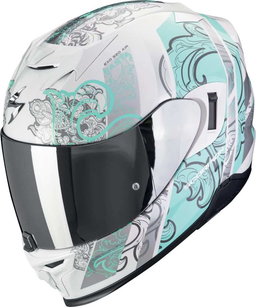 Scorpion Exo-520 Evo Air Fasta Helm, weiß/blau, XXS (51/52)