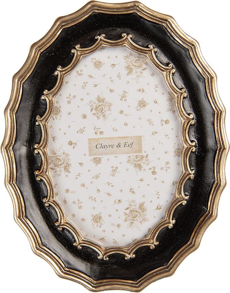 Clayre & Eef fotolijst, 10x15 cm, zwart, kunststof Productafbeelding 
