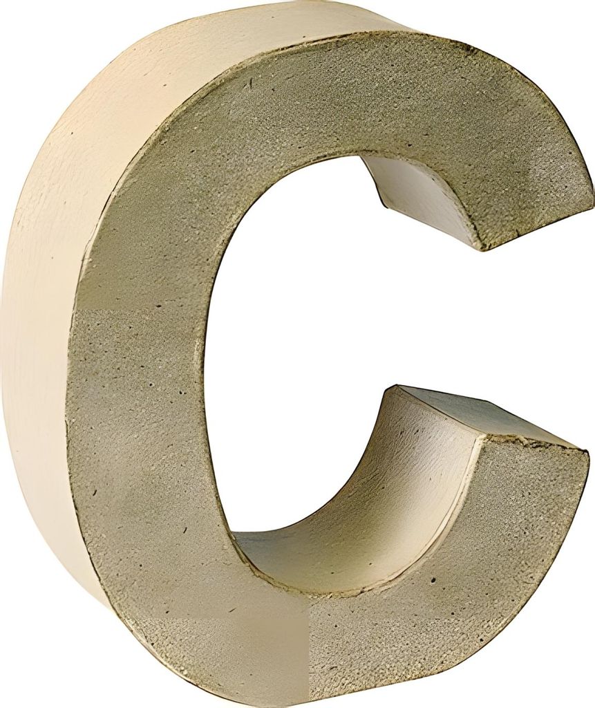 KNORR prandell 3D-Buchstabe "C" Pappmaché 175 x 55 mm