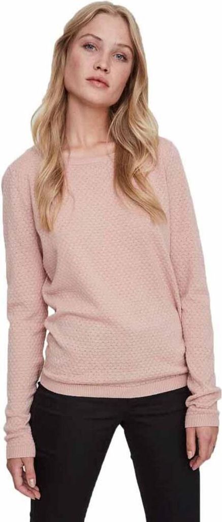 Vero Moda Care Structure Pullover Rosa M Frau Rosa M