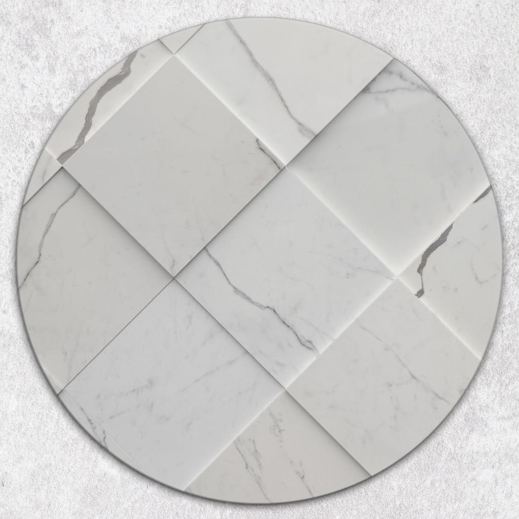 Glas-Herdabdeckplatten Glaskeramikkochfeld-Abdeckung Spritzschutz Glas Runden Schneidebrett fi40 cm - Mosaikfliesen