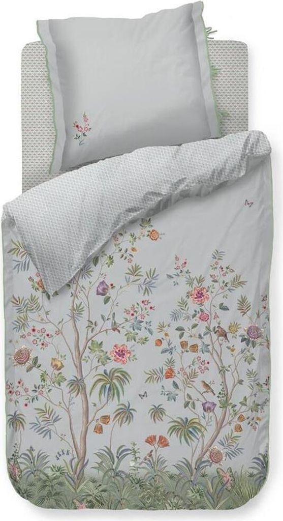 Pip Studio Perkal-Bettwäsche-Garnitur Il Paradiso Farbe Light Blue Größe 135x200+80x80