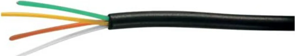 Câble téléphonique 100m noir 4 fils pour extension et rénovation box