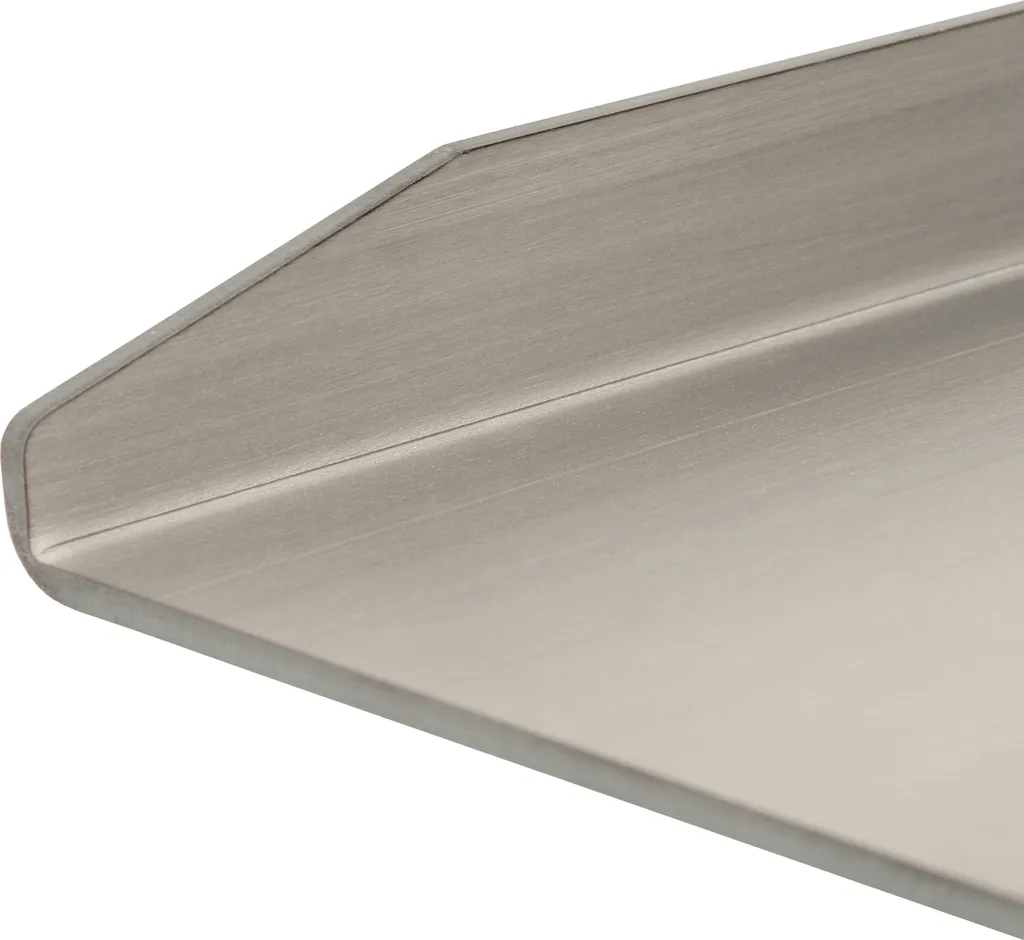 Plancha barbecue en acier inoxydable avec rebords et bac à jus