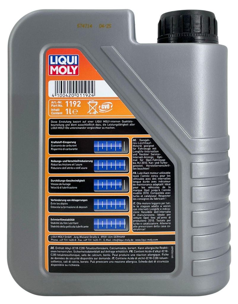 Liqui Moly Special Tec LL 5W-30 1 Liter Produktbild 
