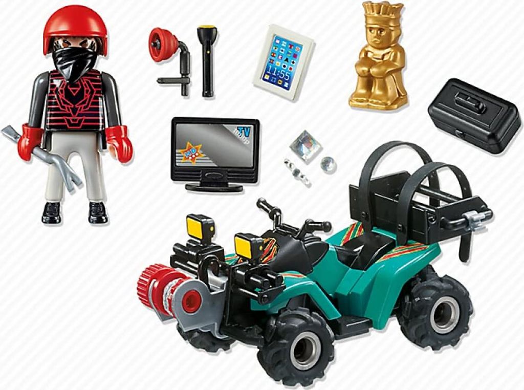 PLAYMOBIL City Action Ganoven-Quad mit Seilwinde, Fahrzeug, Produktbild 
