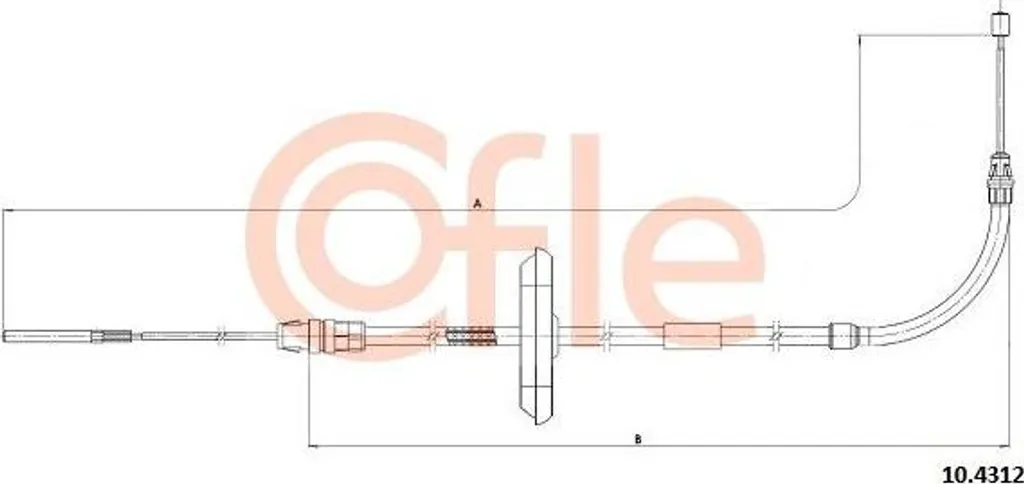 Câble de frein de stationnement COFLE compatible Mini Cooper et One