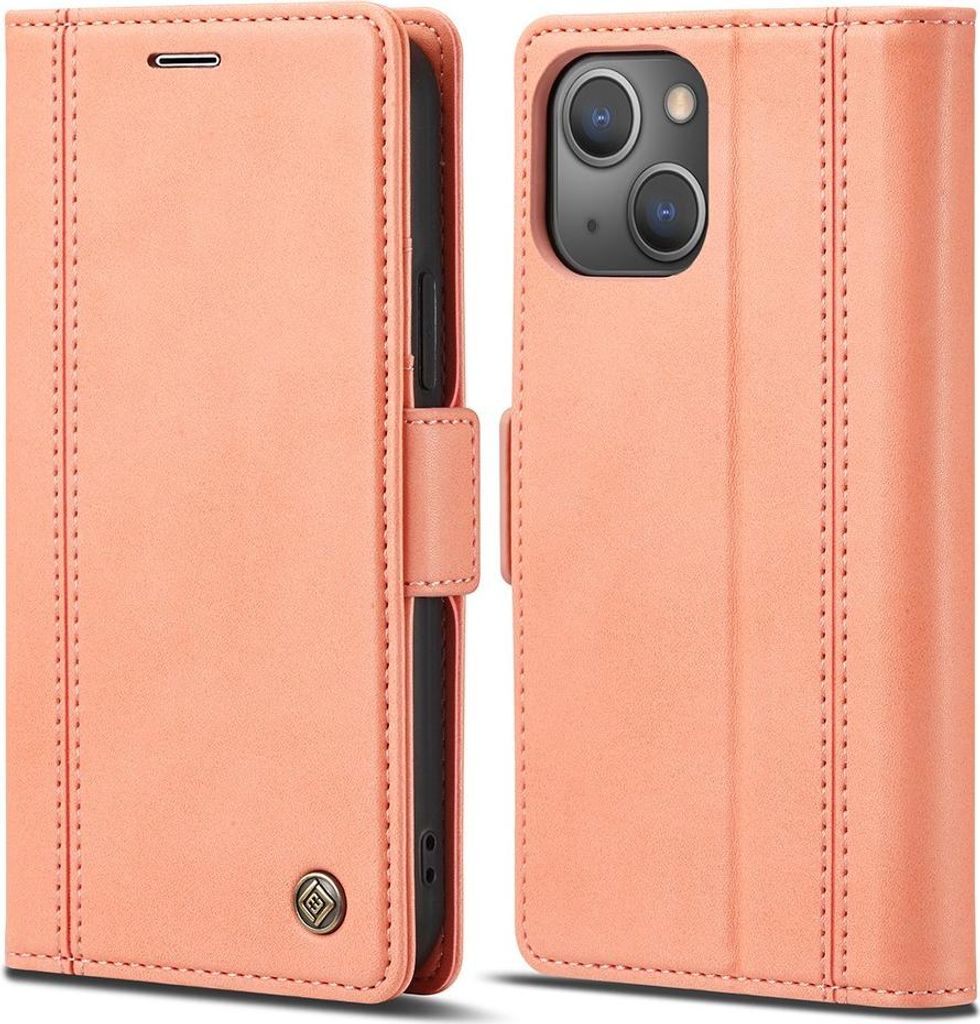 iPhone 13 Hülle - LC.IMEEKE Classic Klapphülle - Pink