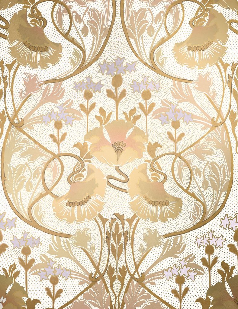 Sanders & Sanders Fototapete Blumen Beige 200 x 260 cm