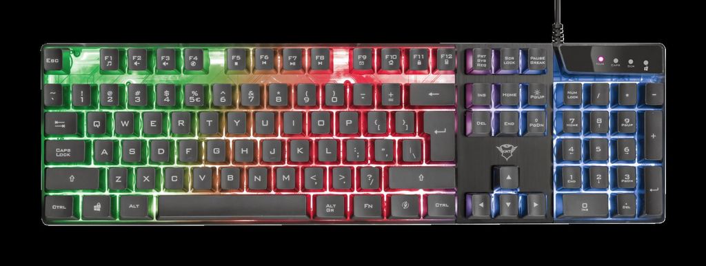 Trust GXT 835 Azor Keyboard USB German Black Obrázek produktu 