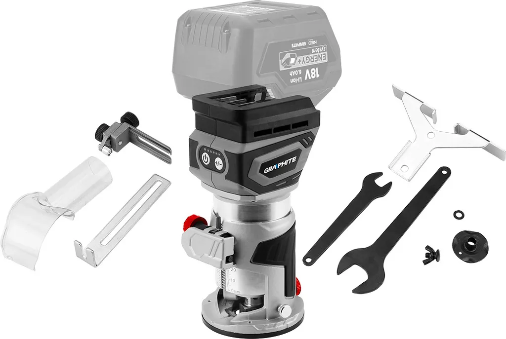 Fraiseuse Graphite sans fil Moteur Brushless 12k-28k tr/min pour bois
