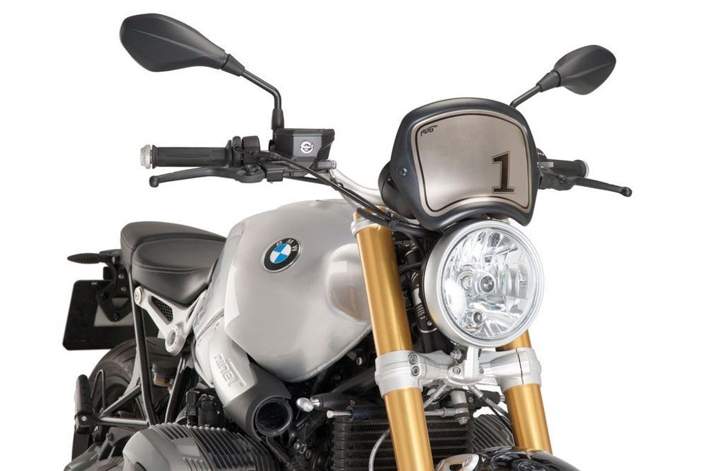 PUIG 9167J Frontplatte ABS passend fuer BMW R NINET Mattschwarz