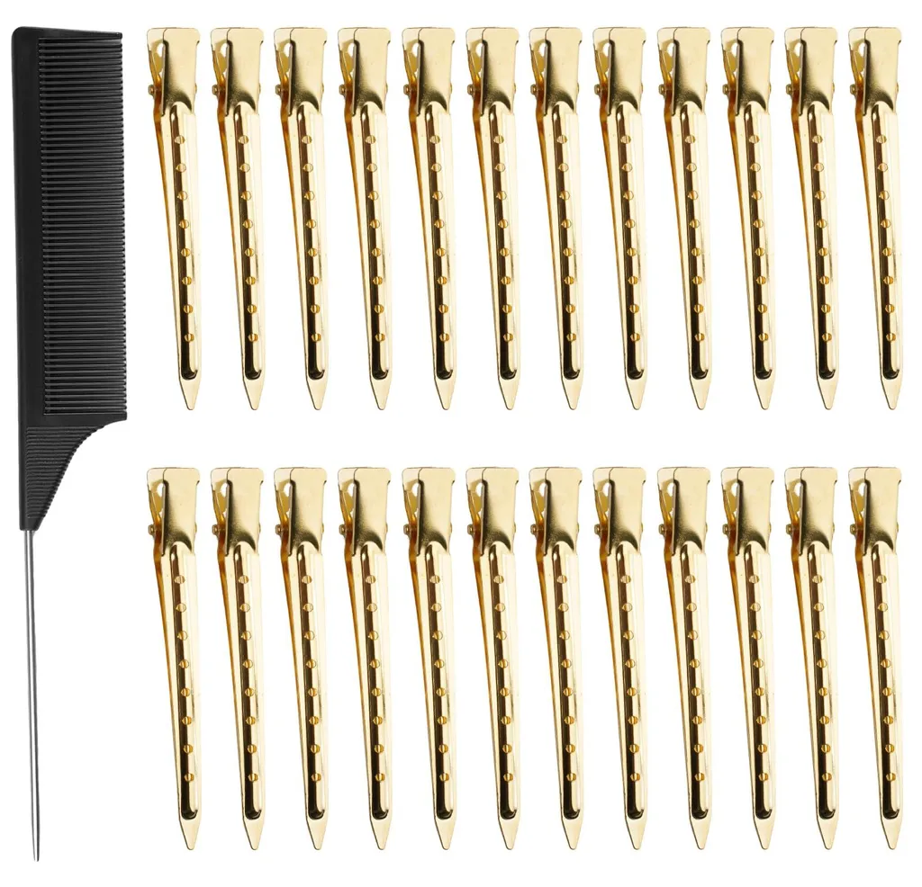 Pinces à cheveux invisibles lot de 24 pour fixer les mèches rebelles or