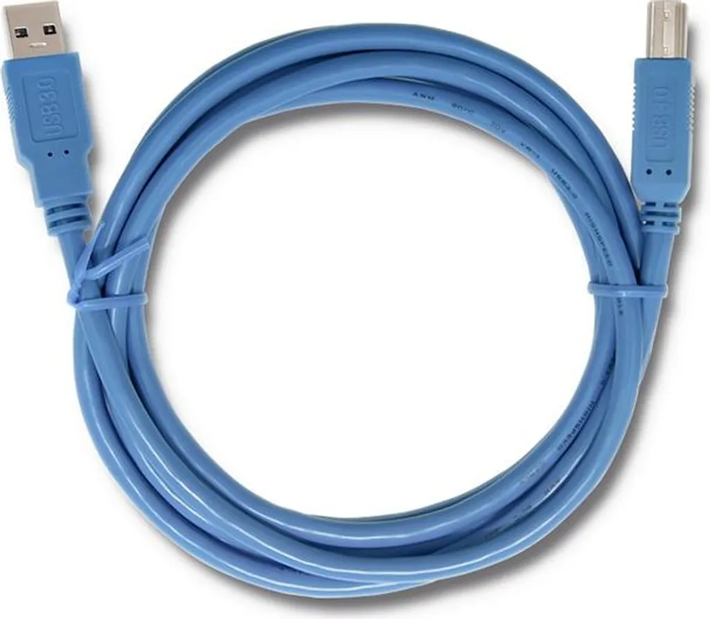 Câble USB 3.0 Imprimante Haute Vitesse 2m Connecteur Type B Noir Qoltec - 3