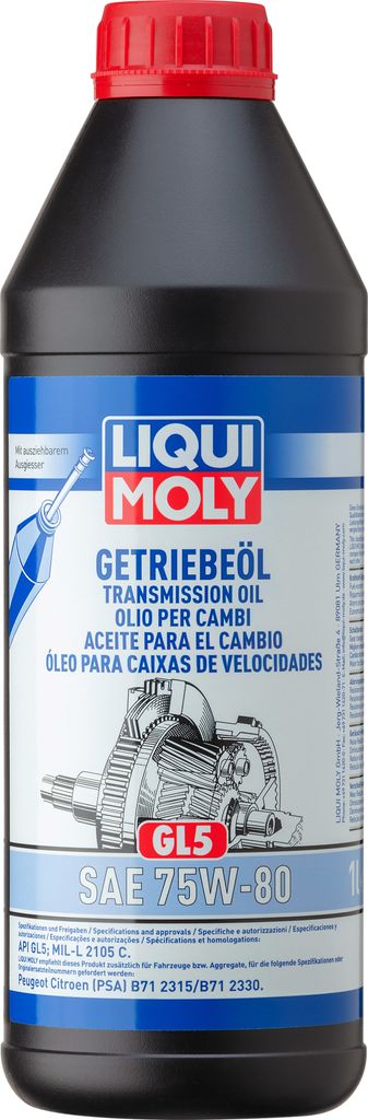 Olio per ingranaggi Liqui Moly (GL5) 75W-80 1 litro Immagine del prodotto 