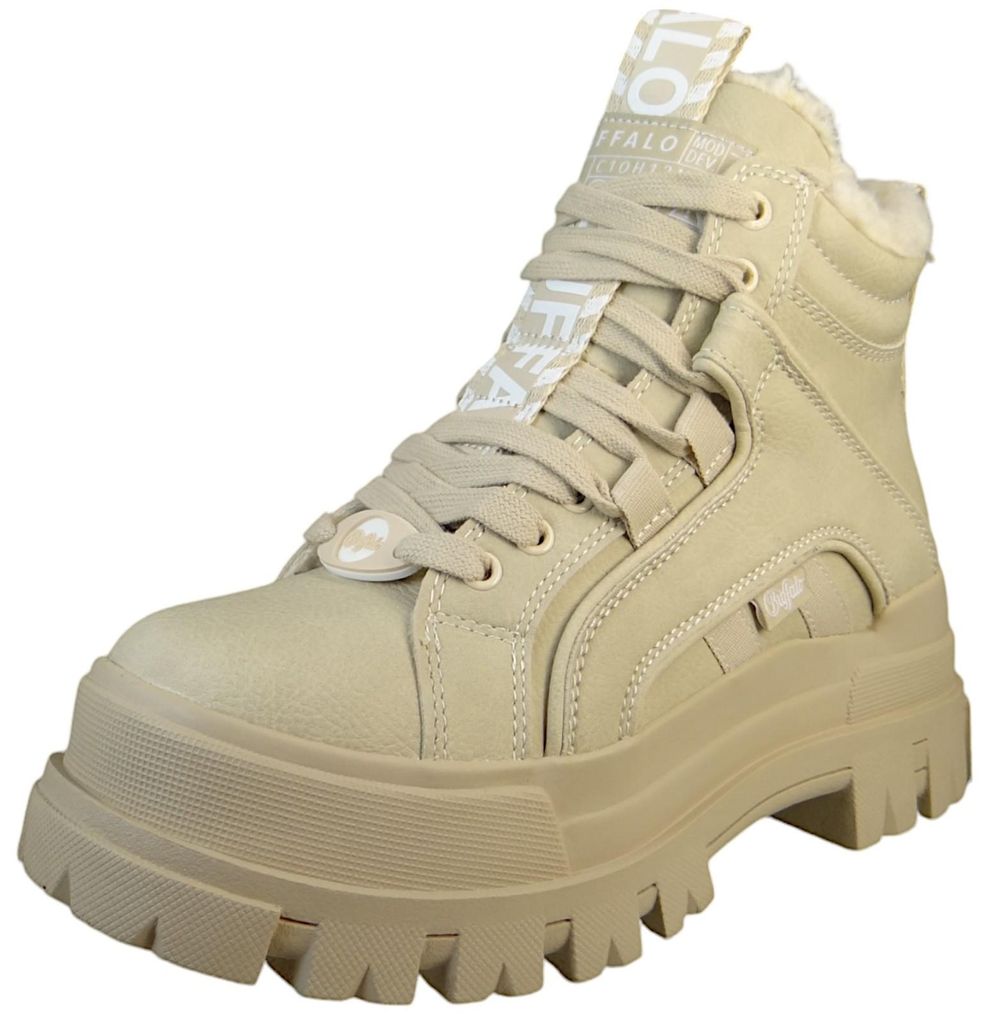 Buffalo Damen Winterboots ASPHA NC MID Beige Synthetik Produktbild 