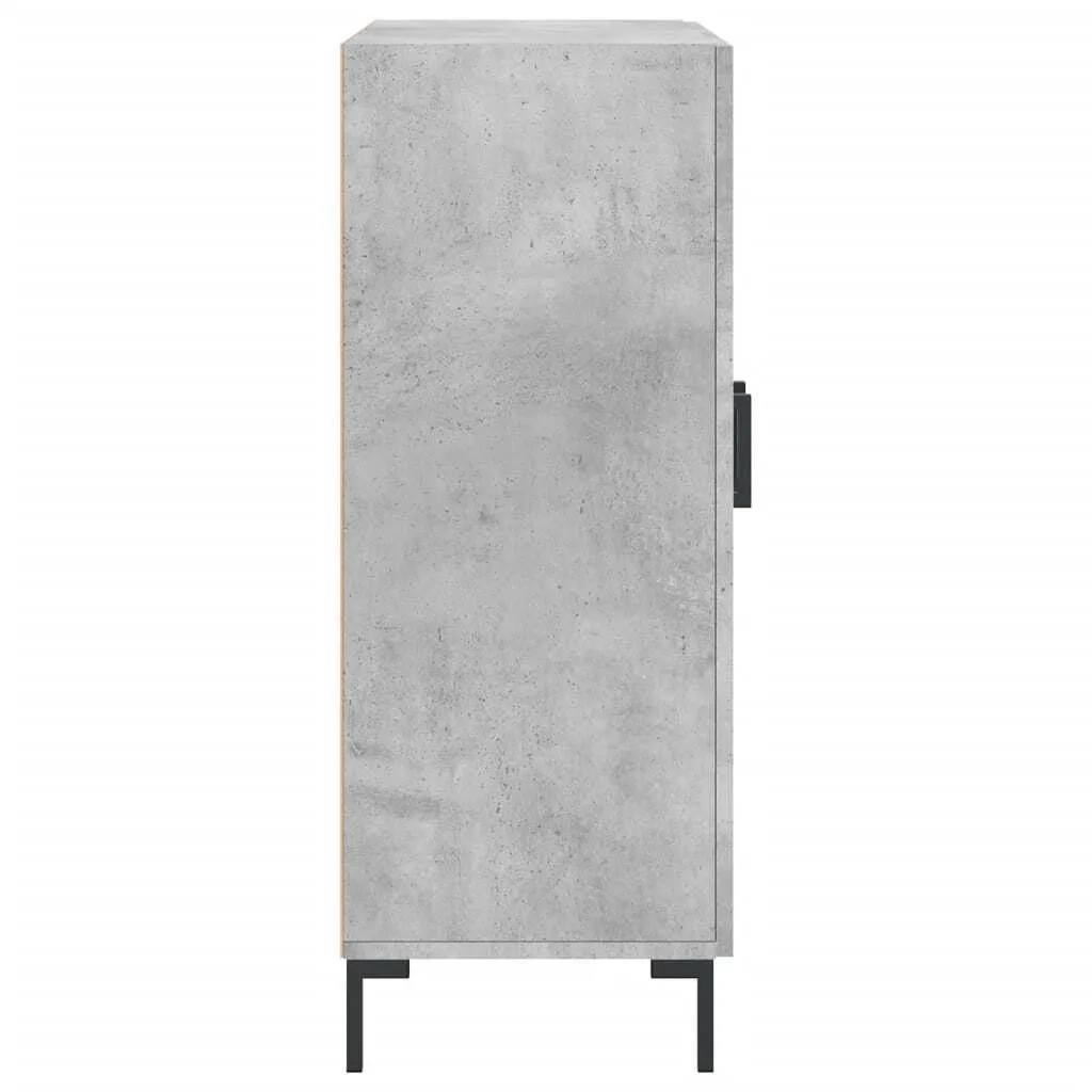 The Living Store credenza cemento grigio 69,5x34x90 cm materiale legno - 7