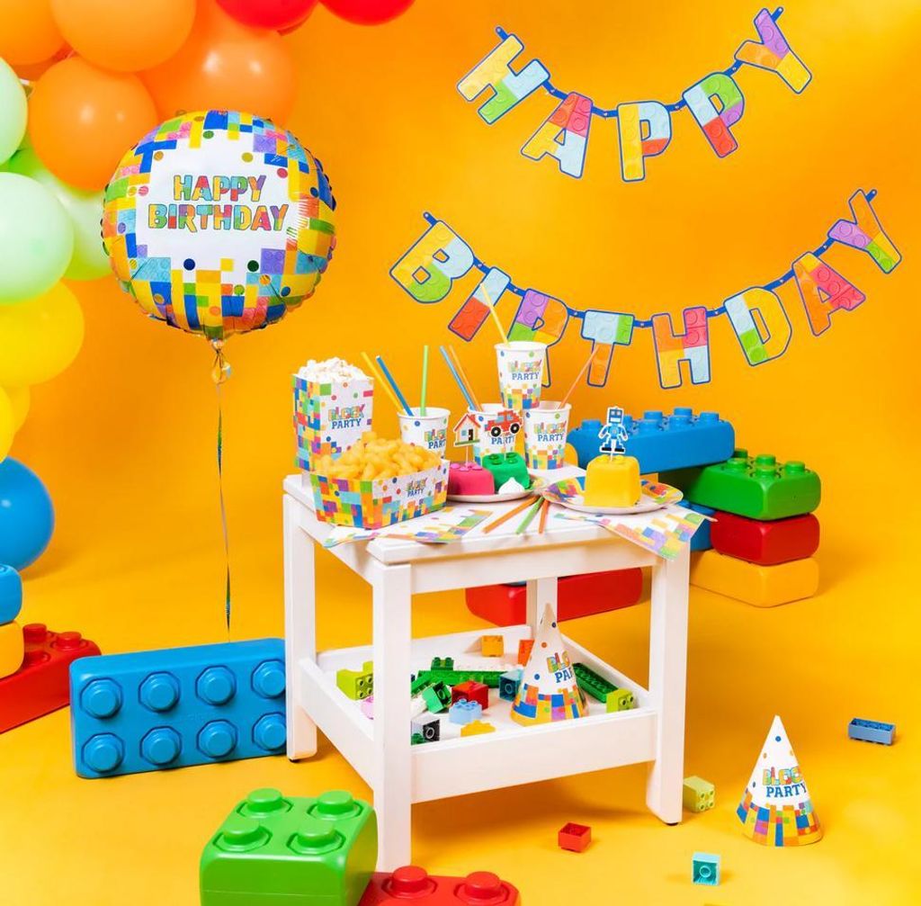 Kuchendekoration Muffins BLÖCKE Geburtstagsparty 5Stk