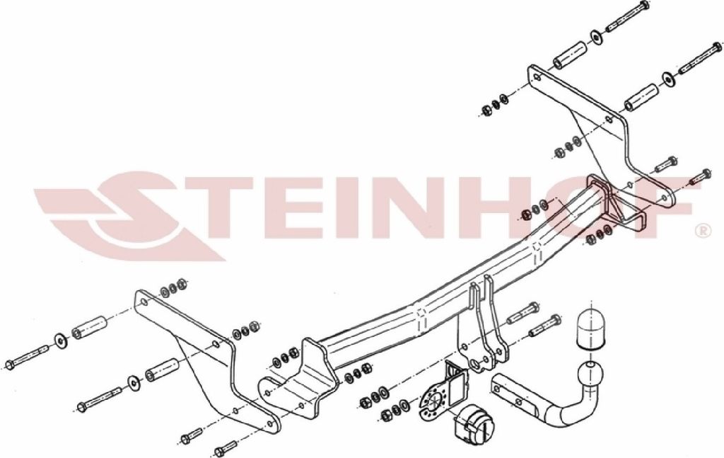 Z547623 Anhängerkupplung passend für RENAULT Captur I 2017-2019 starr