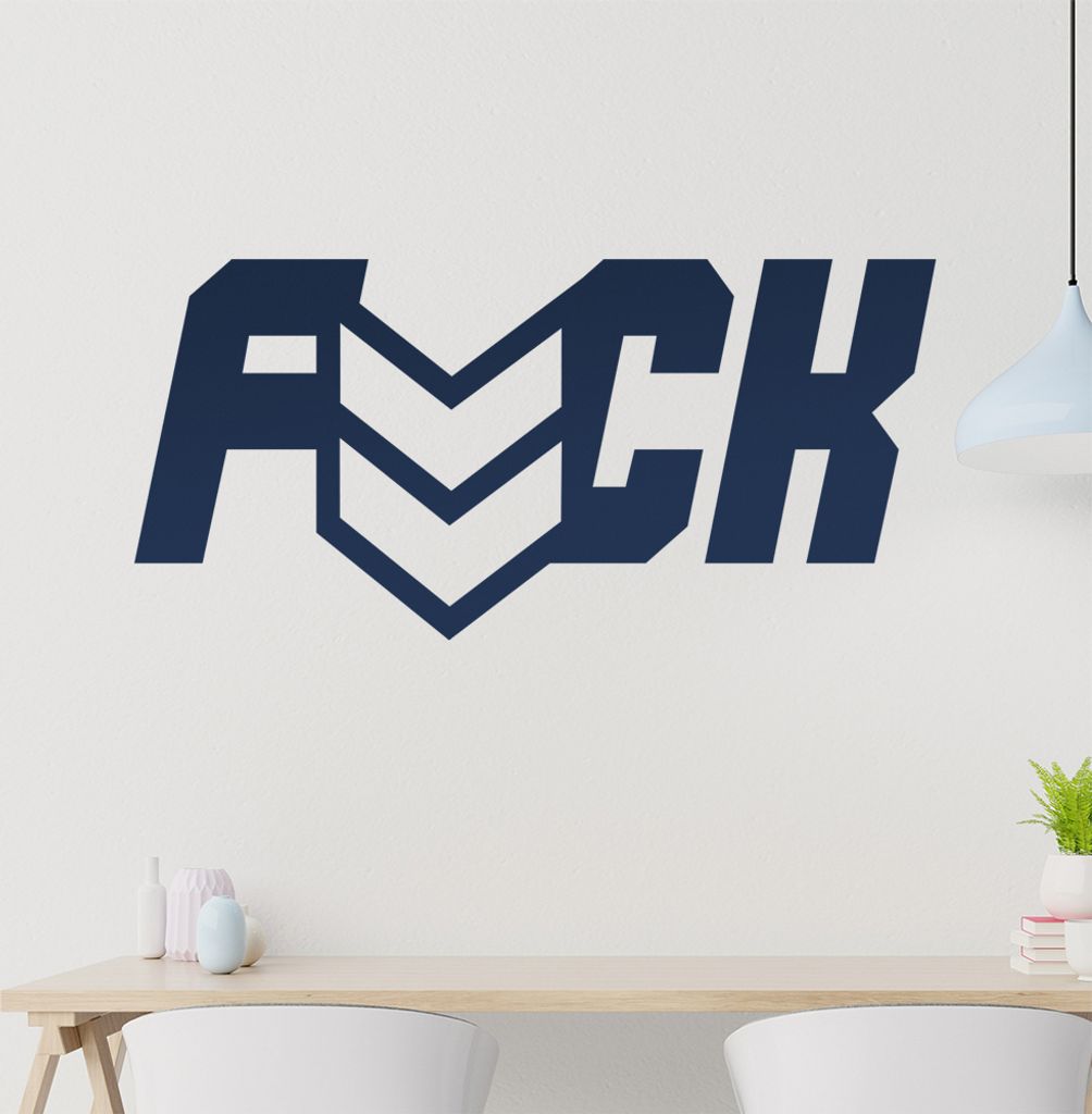 Fuck Wandtattoo in 6 Größen - Wandaufkleber Wall Sticker - Dekoration, Küche, Wohnzimmer, Schlafzimmer, Badezimmer