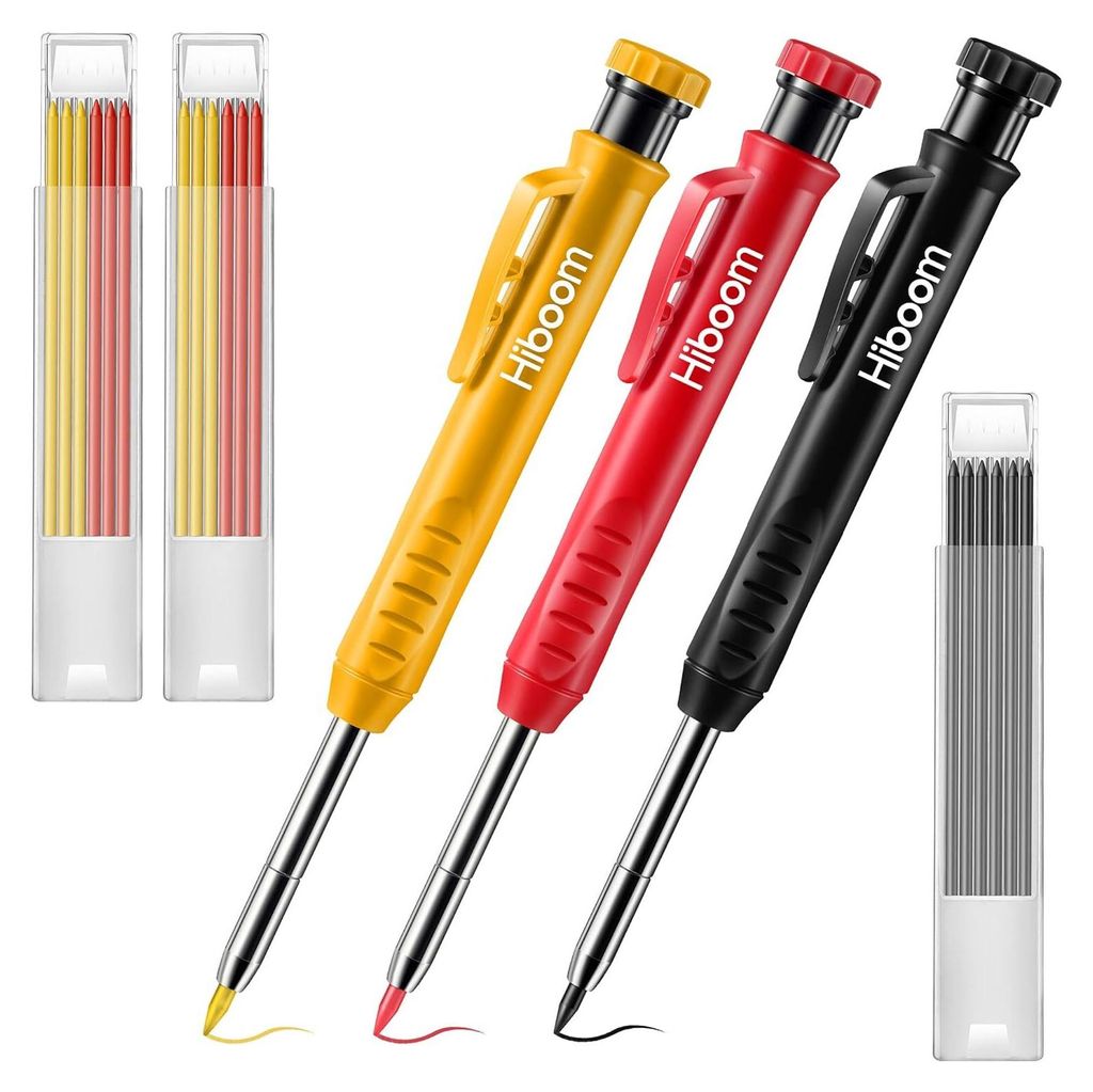 3 Tieflochmarker Bleistifte Zimmermannsbleistifte mit 21 Produktbild 