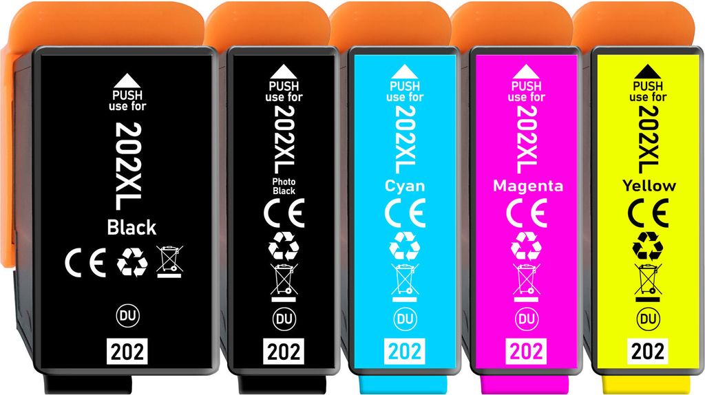 5er Pack Druckerpatronen 202 202XL kompatibel mit Epson XP-6000