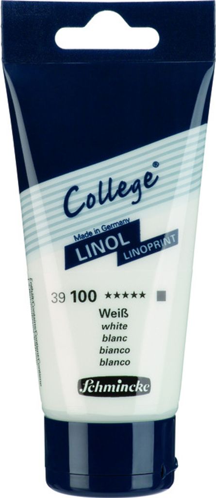 Schmincke College Linol Weiß 75ml 39100013 Linoldruck Farbe