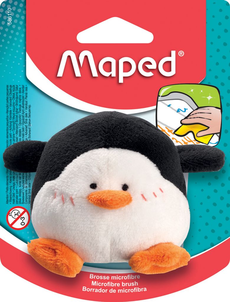 Maped Plüschtier-Tafelschwamm "Pinguin" schwarz/weiß