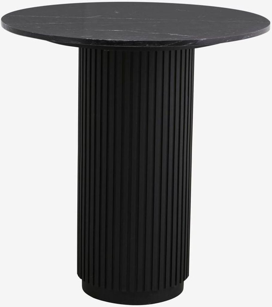 Beistelltisch ERIE Ø70cm aus Marmor – Schwarz