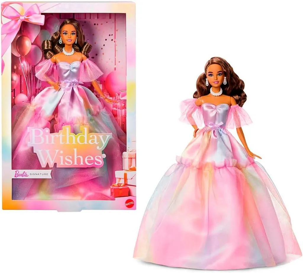 Barbie Birthday Wishes Poupée Signature 320 mm aux Couleurs Festives