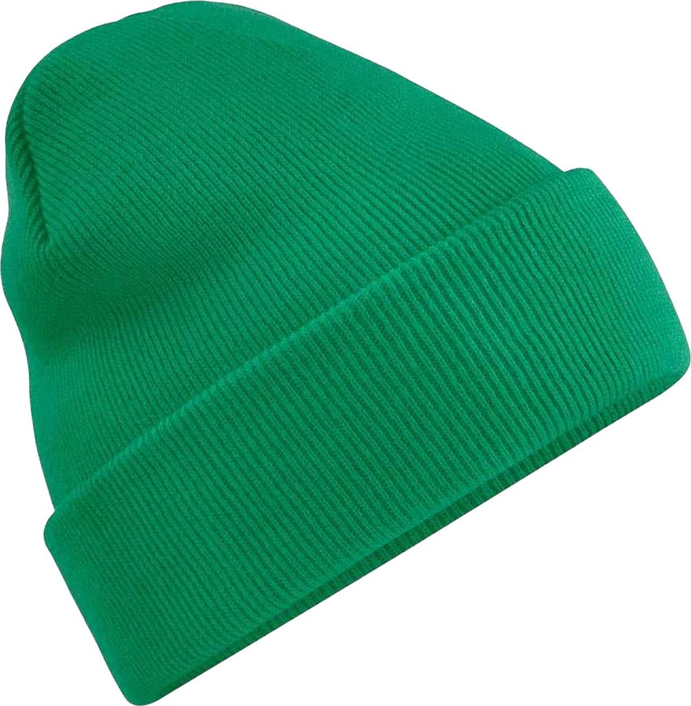 Beechfield Uni Strickmütze für Erwachsene BC3954 (Einheitsgröße) (Kelly Grün)