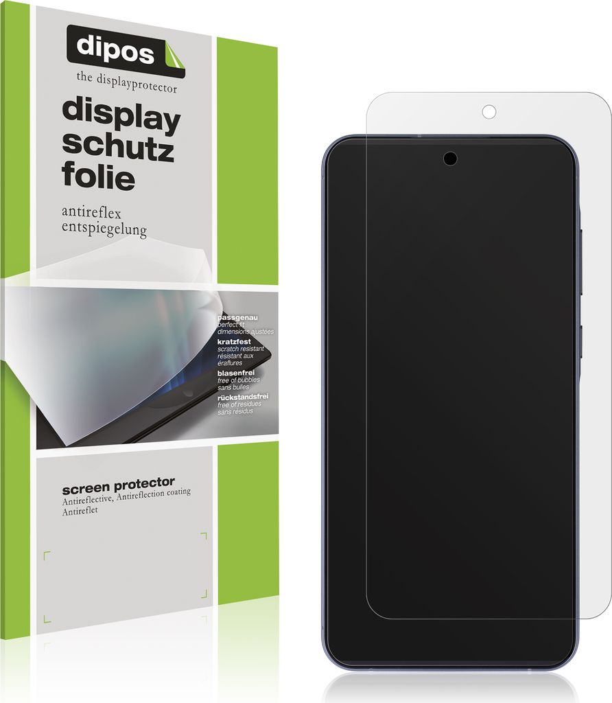 4x Schutzfolie für Samsung Galaxy A55 (case friendly) matt Displayschutzfolie Folie Display Schutz dipos