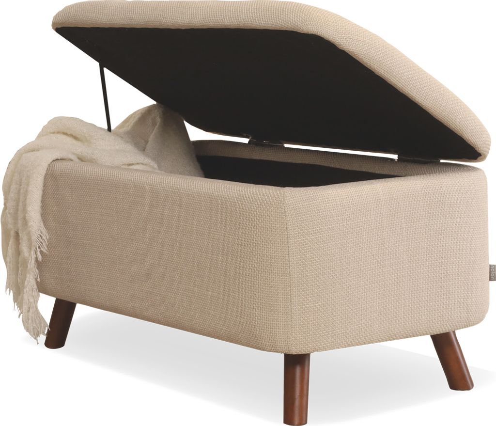 Julia Bank mit Stauraum Beige - 83 x 41 cm