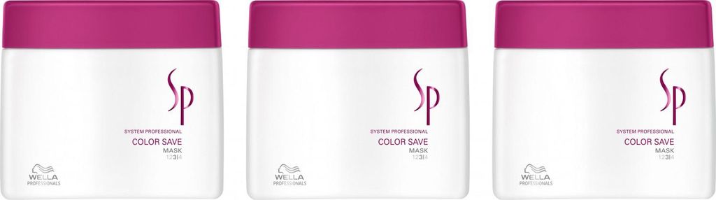 Wella SP Color Save 3 x 400 ml Haarmaske Set