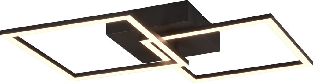 Stropné svietidlo štvorcové čierne TRAIL LED 20W RL Obrázok produktu 