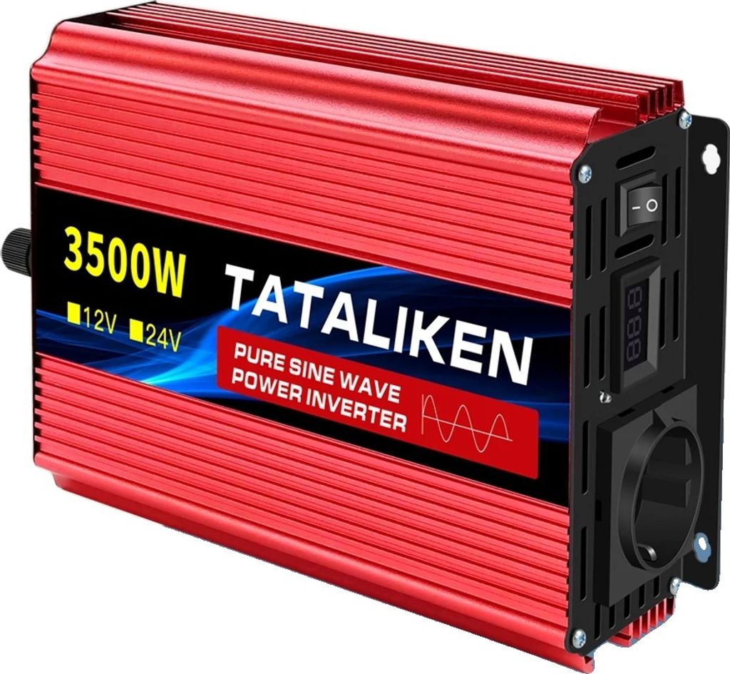 Reiner Sinuswellenwechselrichter, 220V Ausgang, mehrere Leistungsstufen, 12V 3500W 50HZ EU