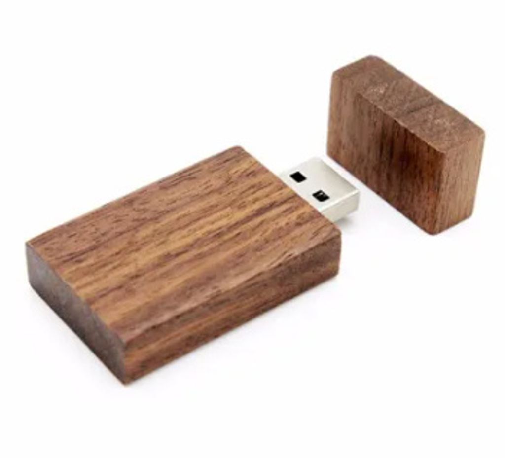 USB drevený hranol 2.0 16GB, orech Obrázok produktu 