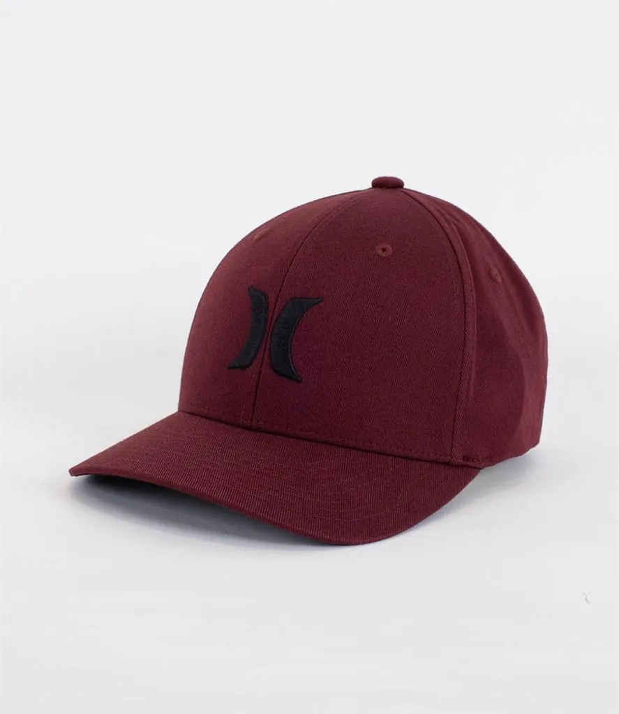 Hurley Baseball Hat Cap FlexFit Black Stretch OSFM