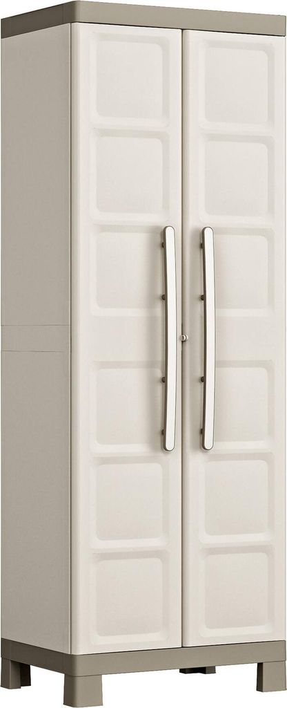 KETER EXCELLENCE Utility Cabinet - Beige und Taupe - 65 x 45 x 182 cm
