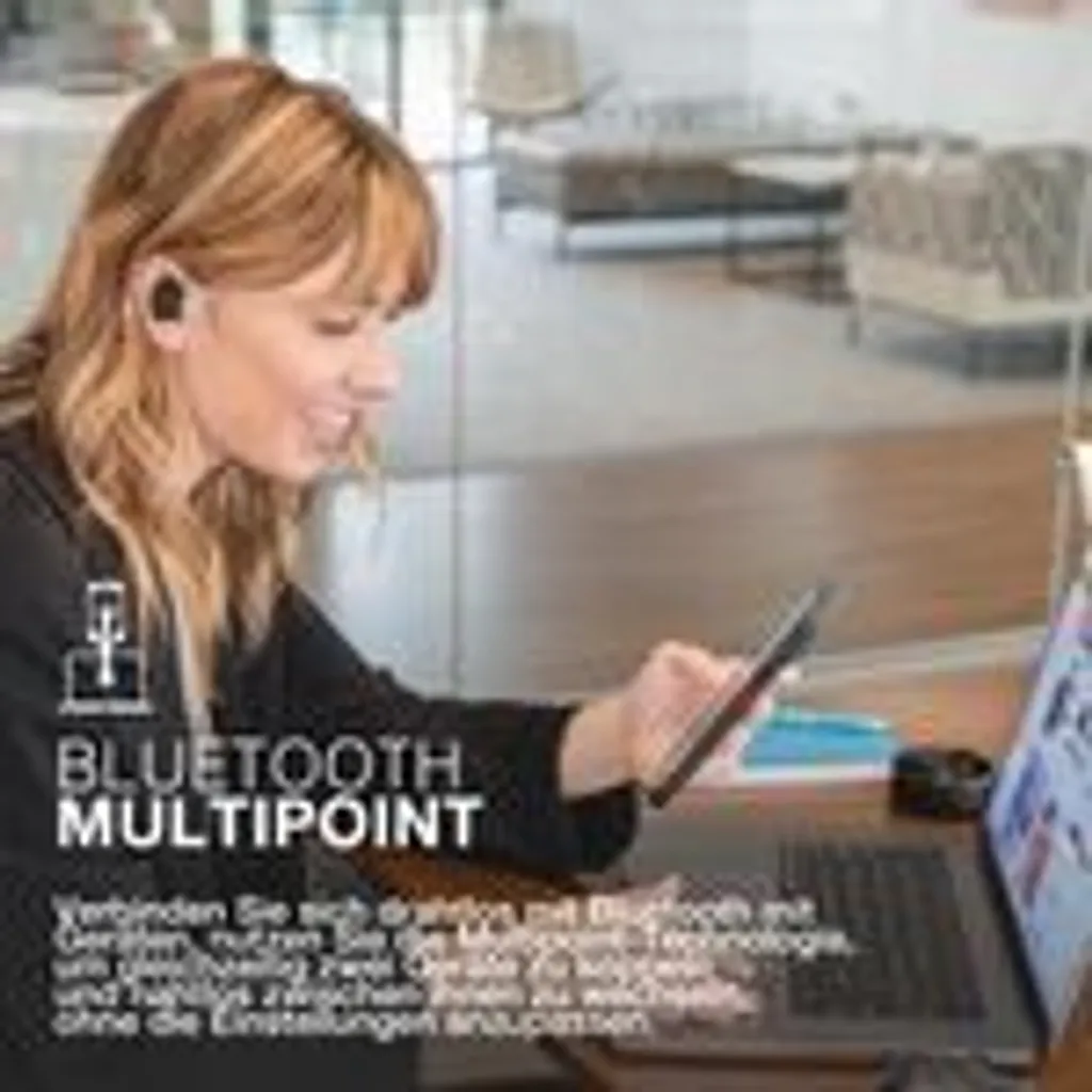 Auricolari Jlab Work Buds Neri con Microfono Boom per Smart Working - 12
