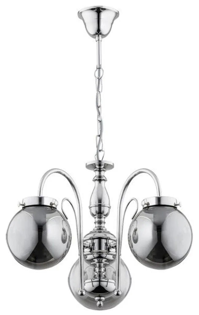 Plafonnier lustre chromé design HERO Alfa pour salon et salle à manger