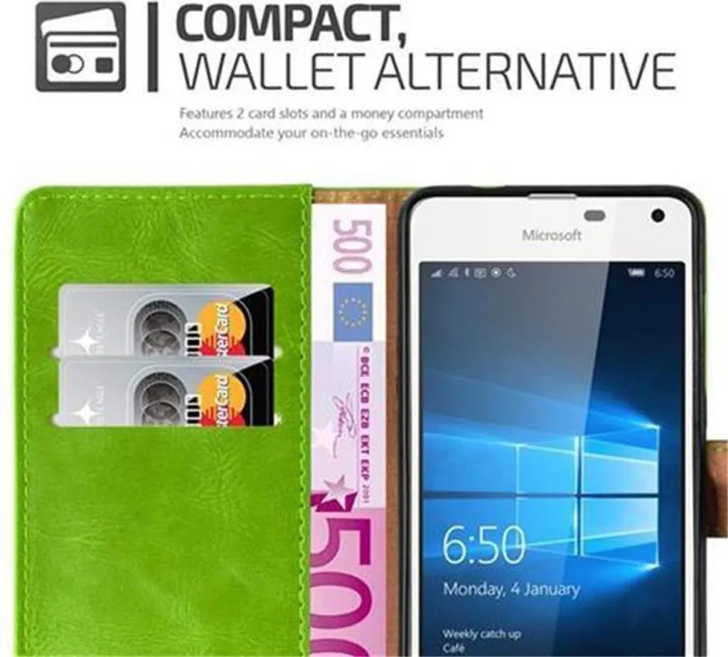 Custodia Nokia 2.4 Cadorabo Flip Case Book Cover - Protezione Verde
