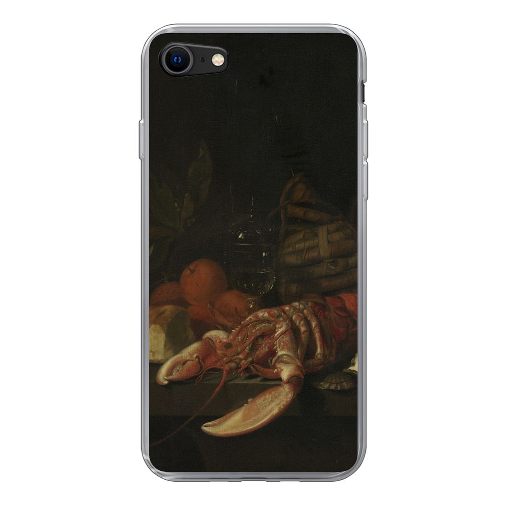 MuchoWow Handyhülle Schutzhülle Hülle für iPhone SE 2022 Stilleben - Gemälde von Jan Davidsz. de Heem Silikon Softcase Handy Hülle - Schutz...