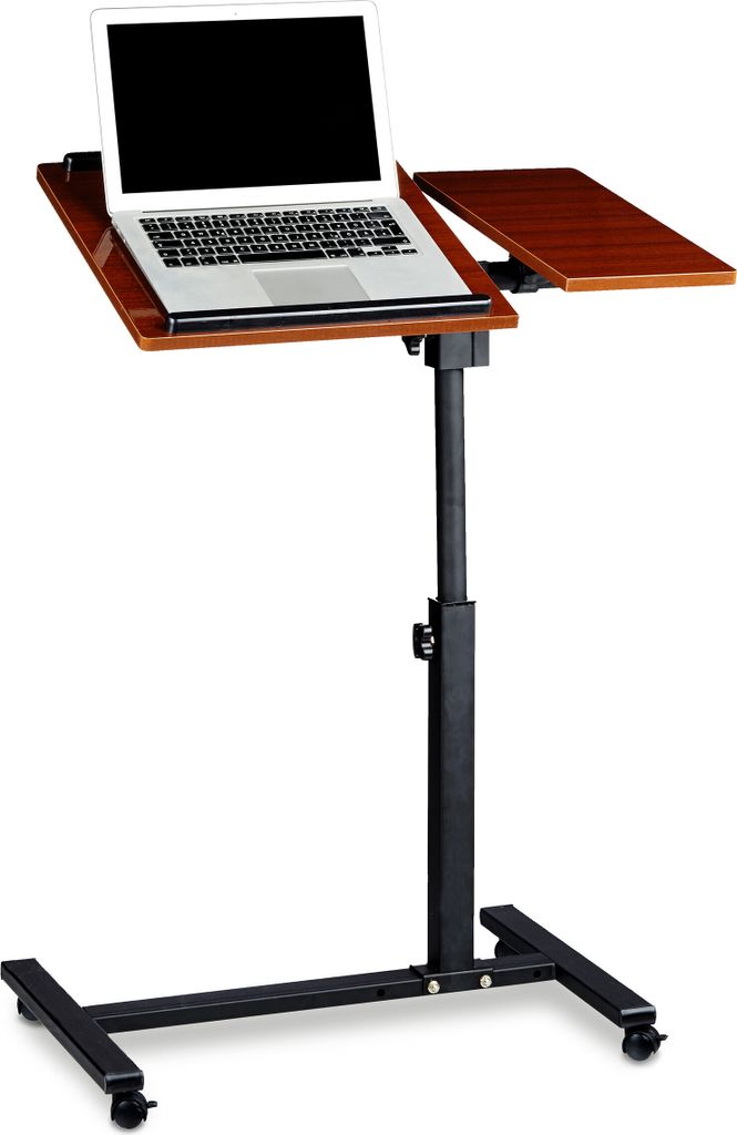 Relaxdays Laptoptisch höhenverstellbar, HxBxT:95x60x40cm, Produktbild 