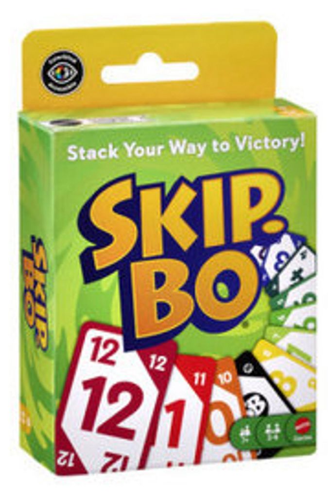 Mattel Games Skip-Bo, Karetní, Odhazování, 7 rok/roky, Obrázek produktu 