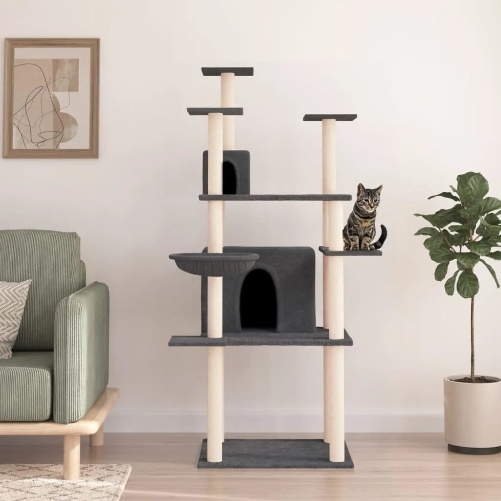 Grande Albero per Gatti 166cm - Tiragraffi Sisal Living Store