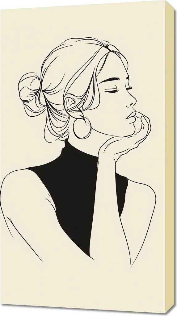 Image Réflexion 50x90 cm - Réduisez le Stress avec une Déco Murale Zen