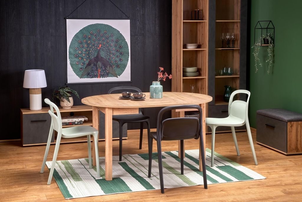 Design Esstisch rund HA-400 ausziehbar Tisch Esstisch 102 - 142cm